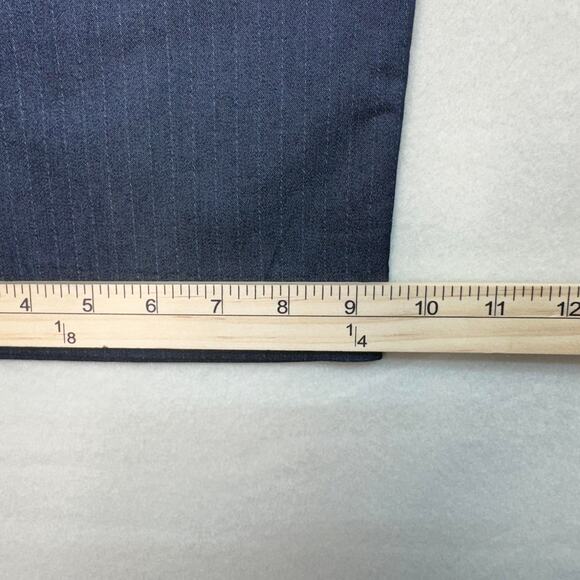 Attention Capri Dress Pant Modern Fit WMNS 14 Navy Pinstripe Cotton Blend Casual - Picture 11 of 11